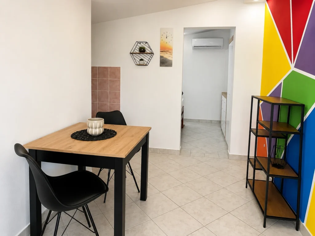 Dnevni boravak studio apartmana u Apartmanima Tajana Vir